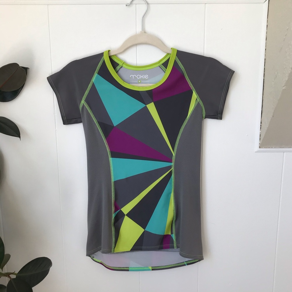 Moxie multicolored biking shirt size S